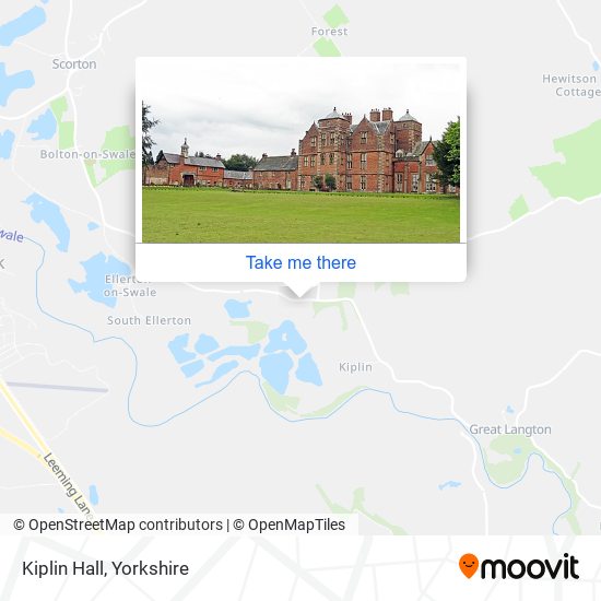 Kiplin Hall map