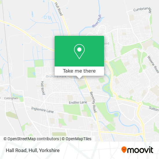 Hall Road, Hull map