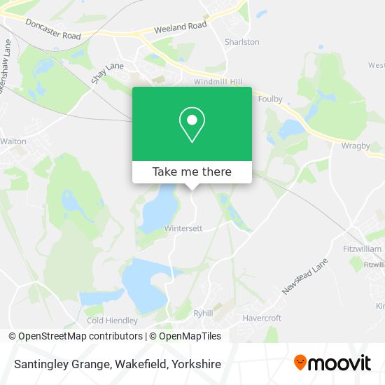 Santingley Grange, Wakefield map