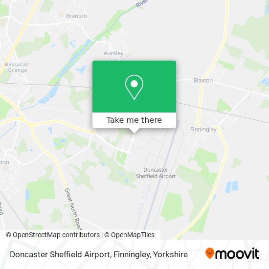 Doncaster Sheffield Airport, Finningley map