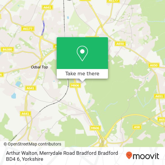 Arthur Walton, Merrydale Road Bradford Bradford BD4 6 map