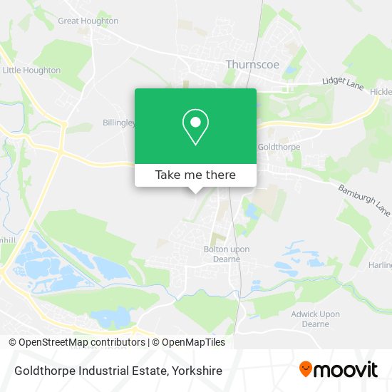 Goldthorpe Industrial Estate map