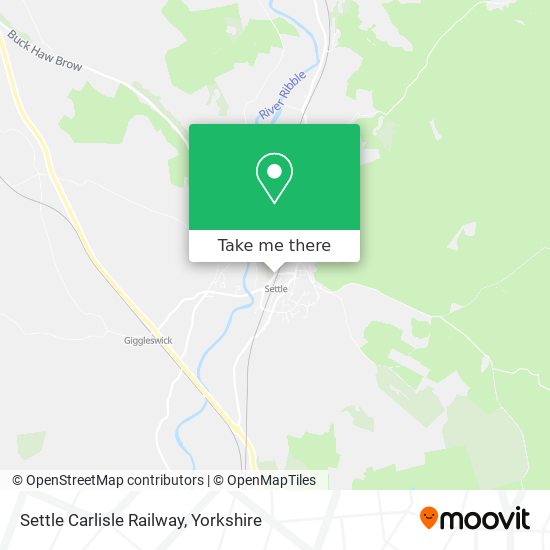 Settle Carlisle Railway map