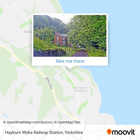 Hayburn Wyke Railway Station map