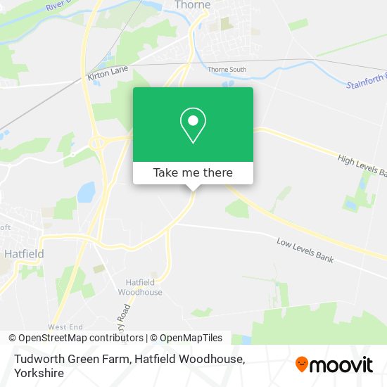 Tudworth Green Farm, Hatfield Woodhouse map