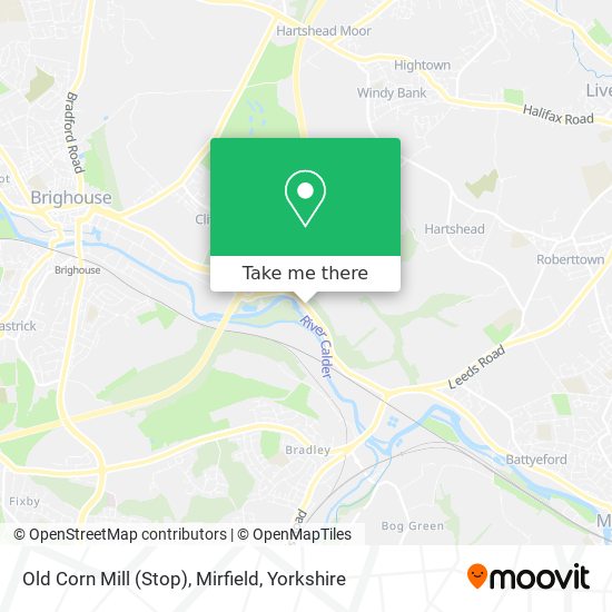 Old Corn Mill (Stop), Mirfield map