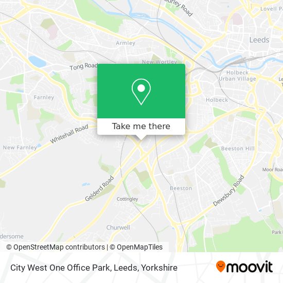 City West One Office Park, Leeds map