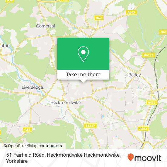 51 Fairfield Road, Heckmondwike Heckmondwike map