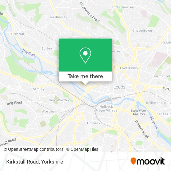 Kirkstall Road map