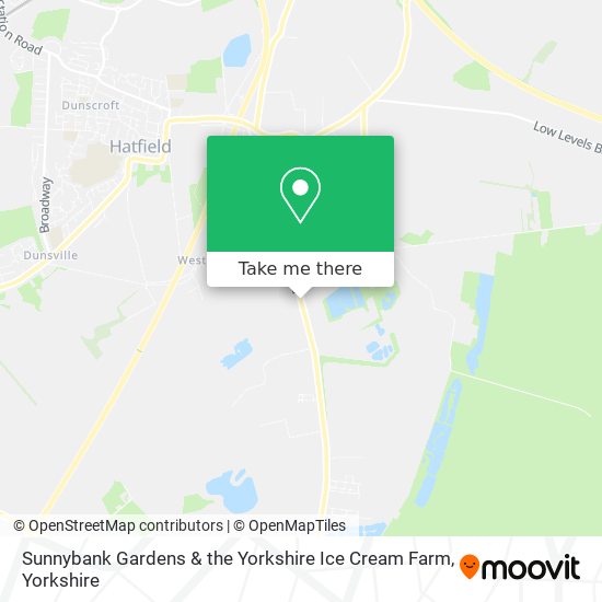 Sunnybank Gardens & the Yorkshire Ice Cream Farm map