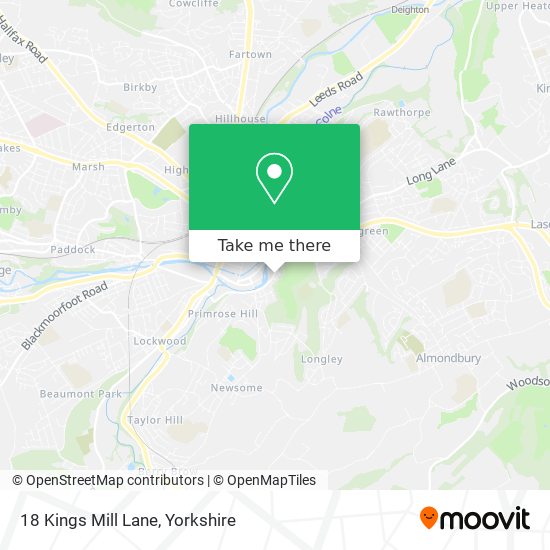 18 Kings Mill Lane map