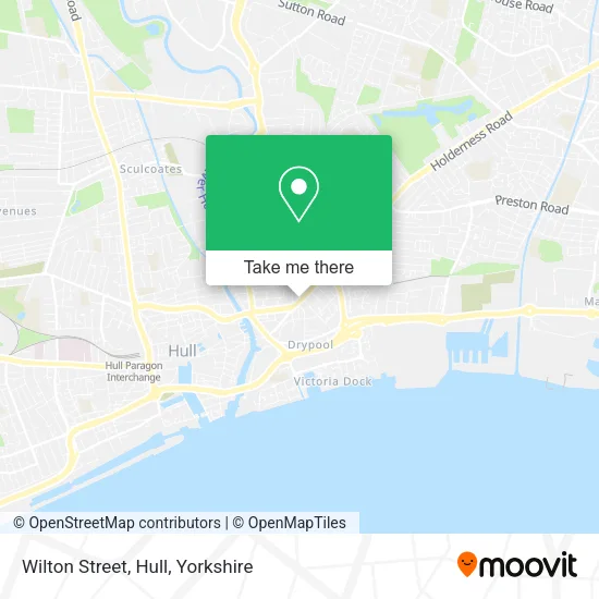 Wilton Street, Hull map