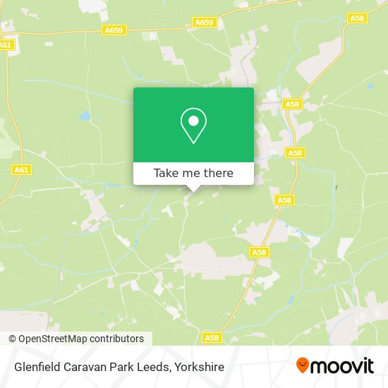 Glenfield Caravan Park Leeds map