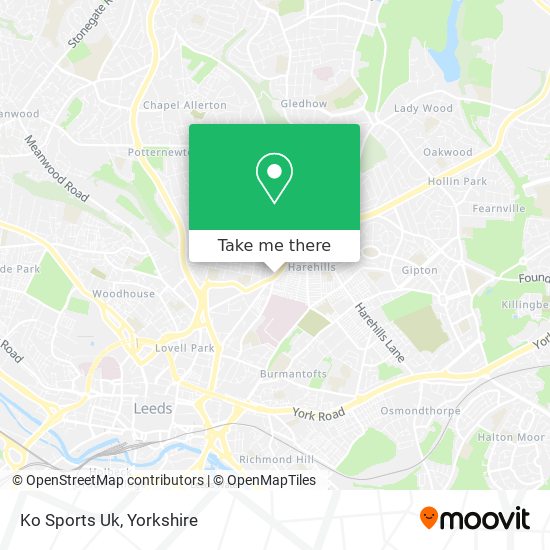 Ko Sports Uk map