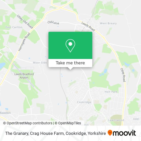 The Granary, Crag House Farm, Cookridge map