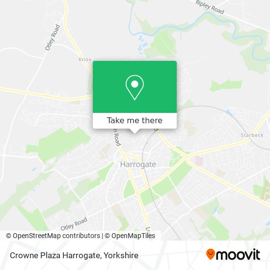 Crowne Plaza Harrogate map