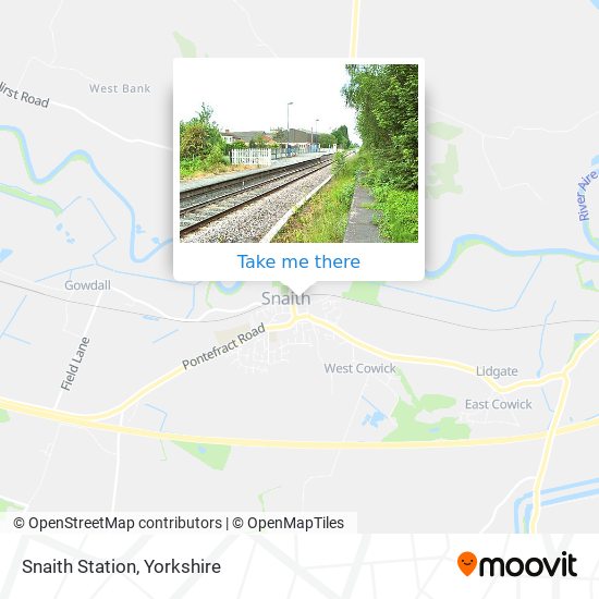 Snaith Station map