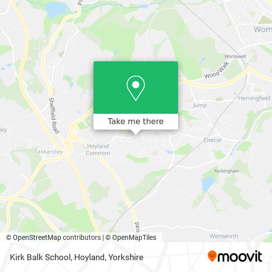 Kirk Balk School, Hoyland map