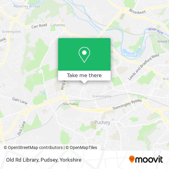 Old Rd Library, Pudsey map