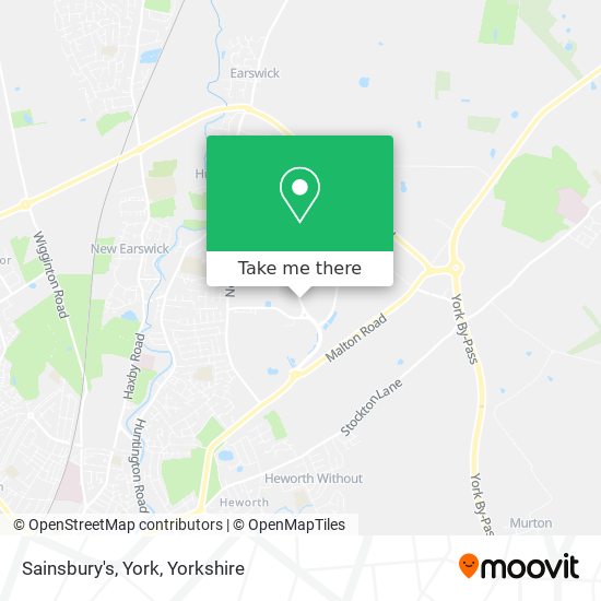 Sainsbury's, York map