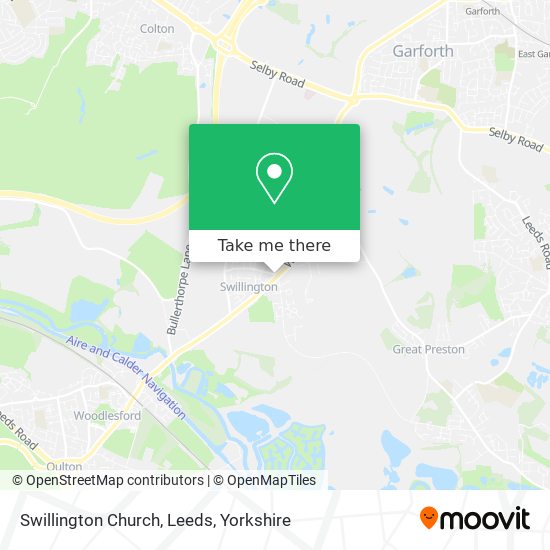 Swillington Church, Leeds map