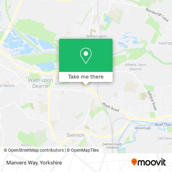 Manvers Way map