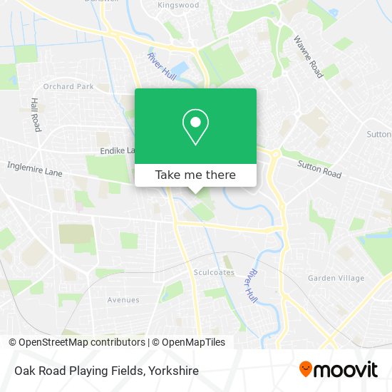 Oak Road Playing Fields map