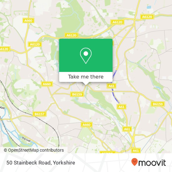 50 Stainbeck Road, Meanwood Leeds map
