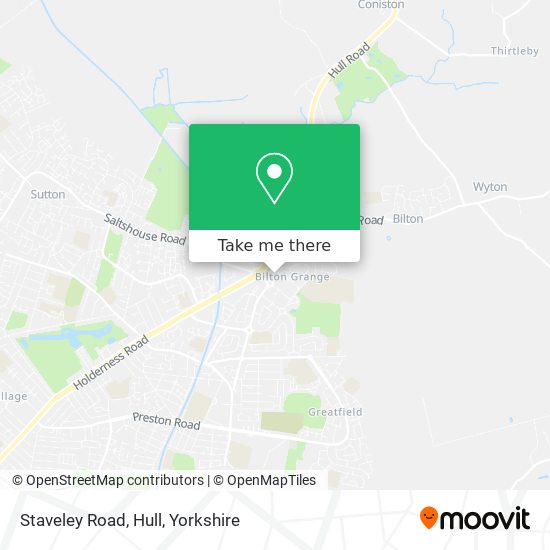 Staveley Road, Hull map