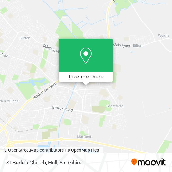 St Bede's Church, Hull map