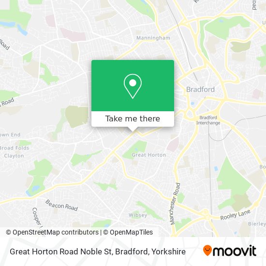 Great Horton Road Noble St, Bradford map