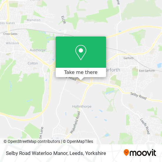 Selby Road Waterloo Manor, Leeds map