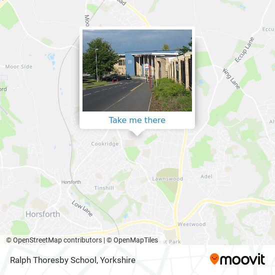 Ralph Thoresby School map