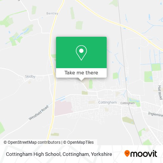 Cottingham High School, Cottingham map