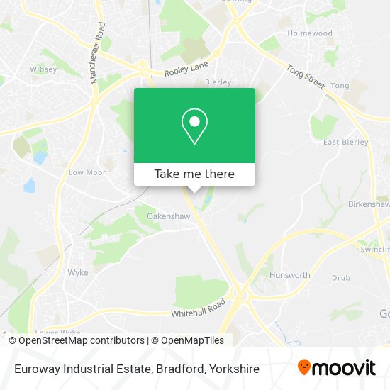 Euroway Industrial Estate, Bradford map