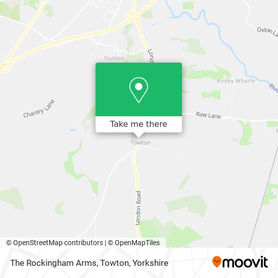 The Rockingham Arms, Towton map