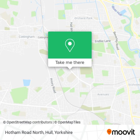 Hotham Road North, Hull map