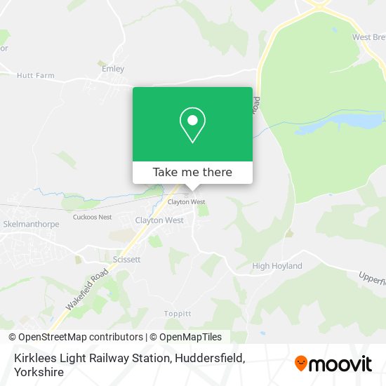 Kirklees Light Railway Station, Huddersfield map