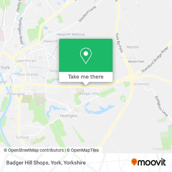 Badger Hill Shops, York map