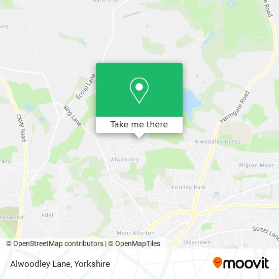 Alwoodley Lane map