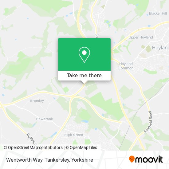 Wentworth Way, Tankersley map