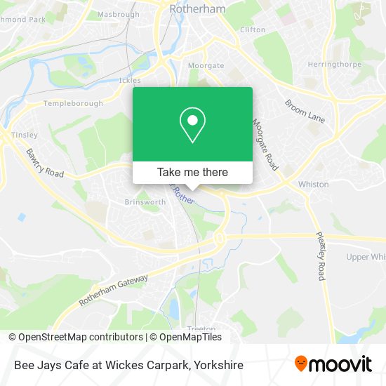 Bee Jays Cafe at Wickes Carpark map