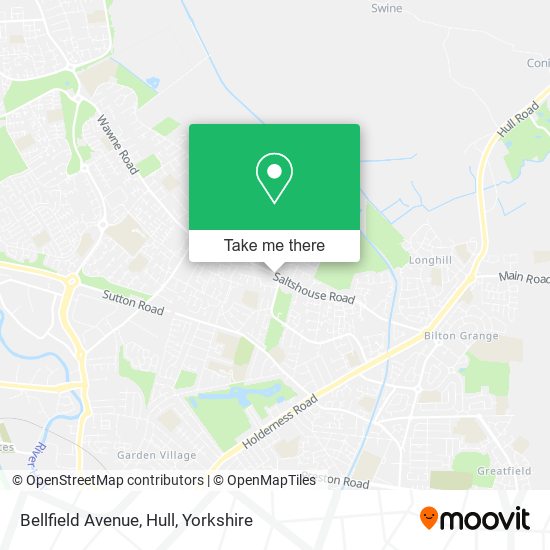 Bellfield Avenue, Hull map