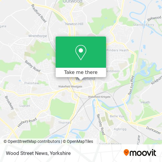 Wood Street News map