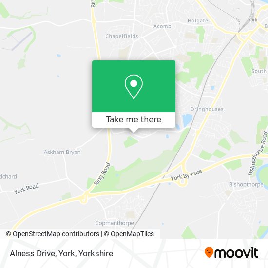 Alness Drive, York map