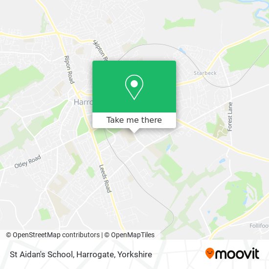 St Aidan's School, Harrogate map