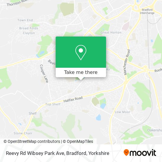 Reevy Rd Wibsey Park Ave, Bradford map