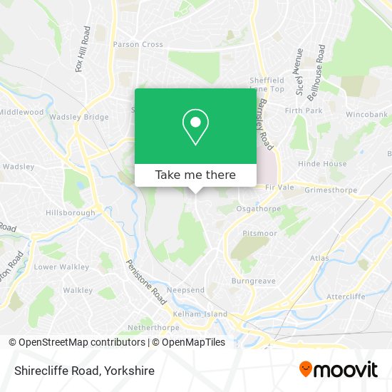 Shirecliffe Road map