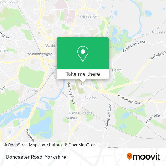 Doncaster Road map