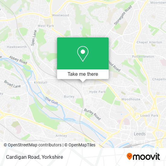 Cardigan Road map
